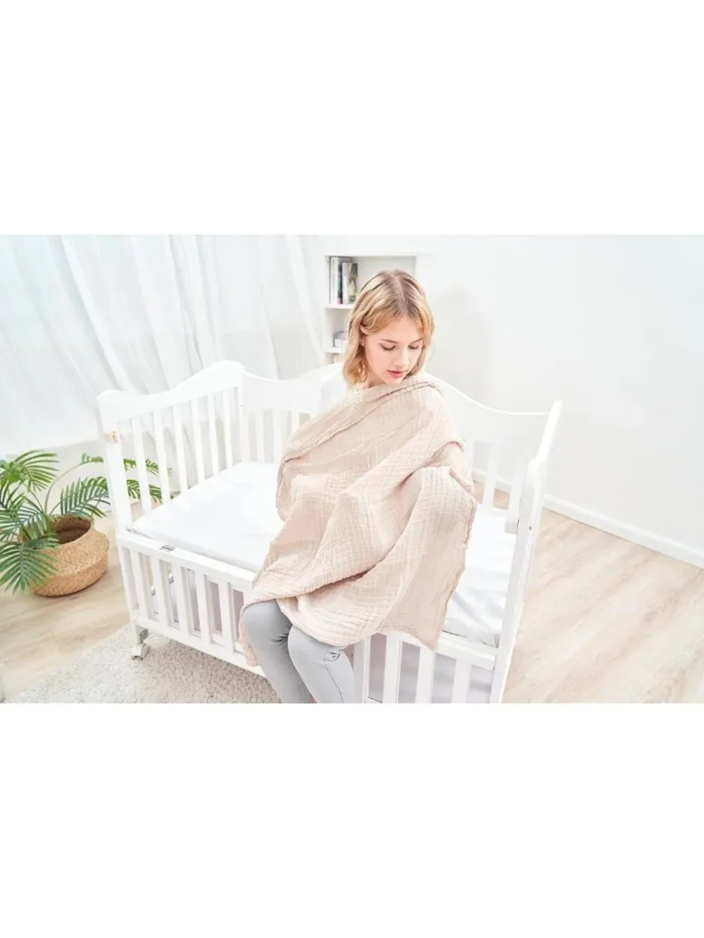 Soft Muslin Baby Swaddle Blankets 4-Pack | Breathable, Skin-Friendly